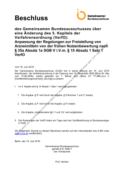 Beschlusstext (28.7 kB, PDF) - Gemeinsamer Bundesausschuss