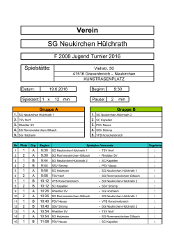 spielplan f-2008 - SG Neukirchen