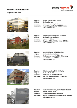 Referenzen Fassade - Wyder Bedachungen