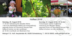 Hoffest bei uns im Weingut