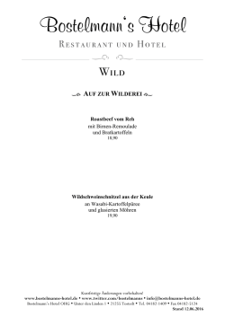 j   AUF ZUR WILDEREI i