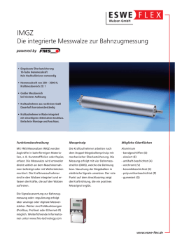 Integrierte Messwalze - Eswe