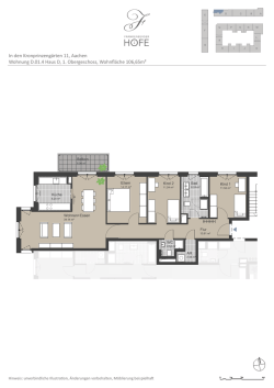 In den Kronprinzeng&auml;rten 11, Aachen Wohnung D.01.4 Haus D, 1