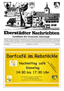 Dorfcaf&eacute; im Rebst&ouml;ckle