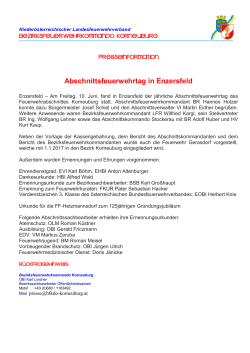 Pressebericht - Bezirksfeuerwehrkommando Korneuburg
