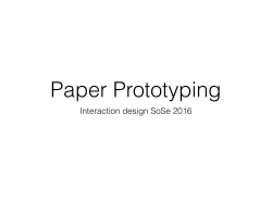 Slides Paper Prototyping