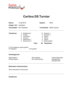 Certina DS Turnier, Interlaken