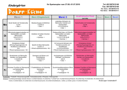 Speiseplan 27.06.