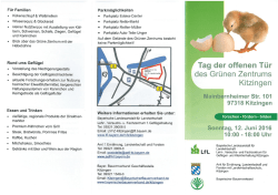 Flyer zum Tag der offenen Tür