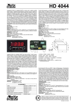 HD4044 Thermostat Régulateur - DeltaOhm