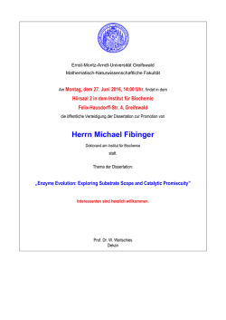Herrn Michael Fibinger - Mathematisch