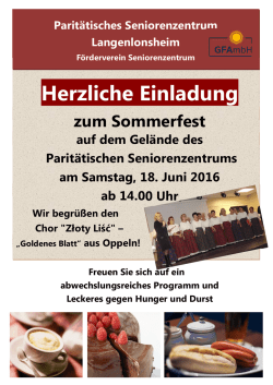 Herzliche Einladung