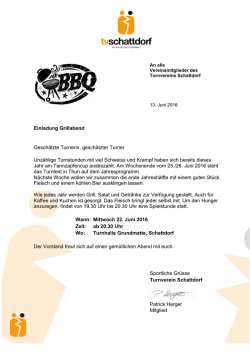 Infoschreiben - TV Schattdorf