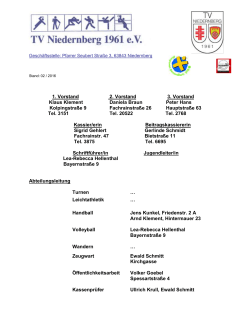 Vorstand - TV Niedernberg