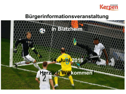 Blatzheim - Kerpen - gelingt gemeinsam!