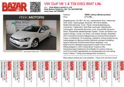 VW Golf VII 1.4 TSI DSG BMT Life