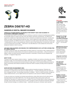 DS6707-HD Spec Sheet