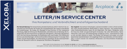leiter/in service center