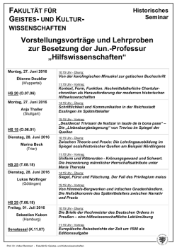 Hilfswissenschaften