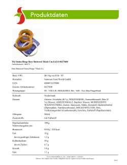 TK Onion Rings Beer Battered Thick Cut,SALO 8427600 Basis VPE