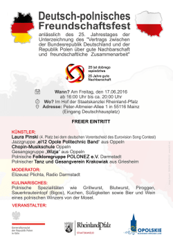 Deutsch-polnisches Freundschaftsfest
