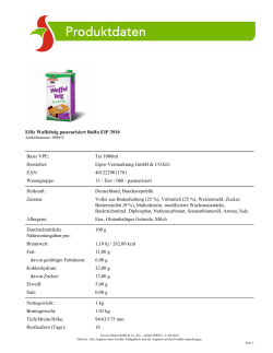 Eifix Waffelteig pasteurisiert BoHa EIP 3910 Basis VPE: Tet 1000ml