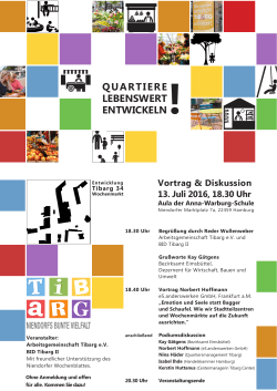 quartiere lebenswert entwickeln!