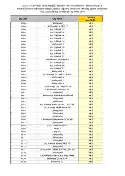 DOMESTIC EXPRESS 12:00 Delivery - available cities in