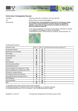 Online Karte: Schutzgebiete Reusstal