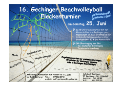 Flyer Fleckenturnier 2016