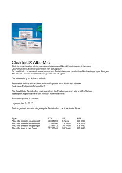 Cleartest® Albu-Mic