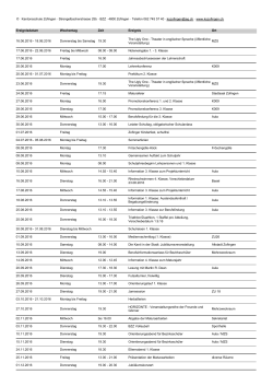 Agenda - Kantonsschule Zofingen