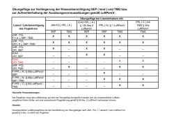 Übungsflüge zur Verlängerung der Klassenberechtigung SEP ( land