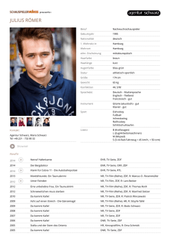 julius r&ouml;mer - Schauspielervideos