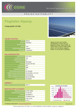 Flughafen Alpsray - Projektdatenblatt