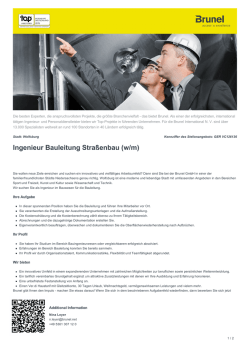 Ingenieur Bauleitung Stra&szlig;enbau Job in Wolfsburg