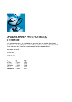Original Littmann Master Cardiology Stethoskop
