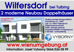 Doppelhaus Wilfersdorf neu