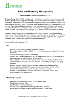 Dieses Stellenangebot als PDF speichern