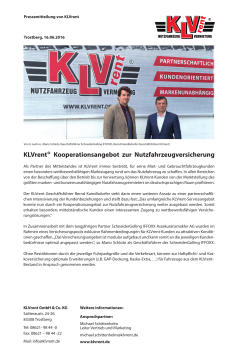 KLVrent® Kooperationsangebot zur