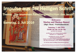Impulse aus der Heiligen Schrift - St. Marien Berlin