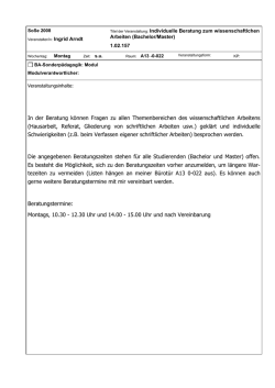 Kommentierte Veranstaltung