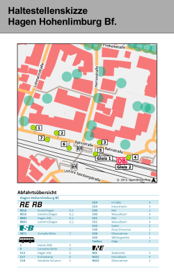 Haltestellenskizze Hagen Hohenlimburg Bf.