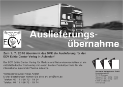 Auslieferungs- übernahme