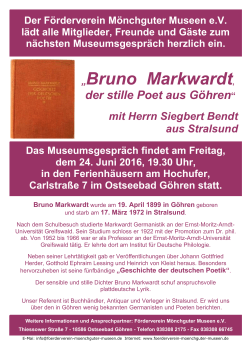 Bruno Markwardt - Mönchguter Museen