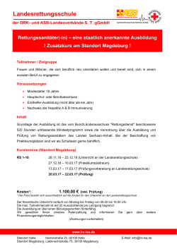 RettSan Magdeburg 20… - Landesrettungsschule Sachsen
