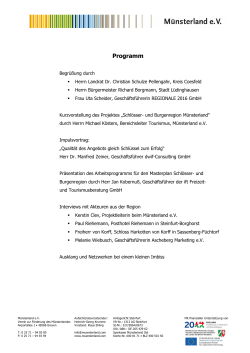 Programm - Münsterland
