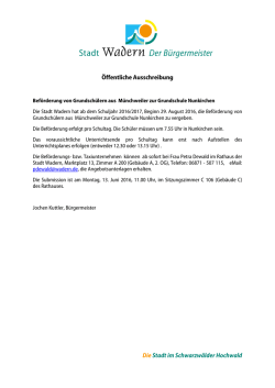 Die Stadt im Schwarzw&auml;lder Hochwald &Ouml;ffentliche