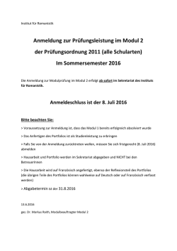 Institut f&uuml;r Romanistik