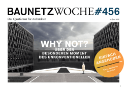 Baunetzwoche#456 – Why not?